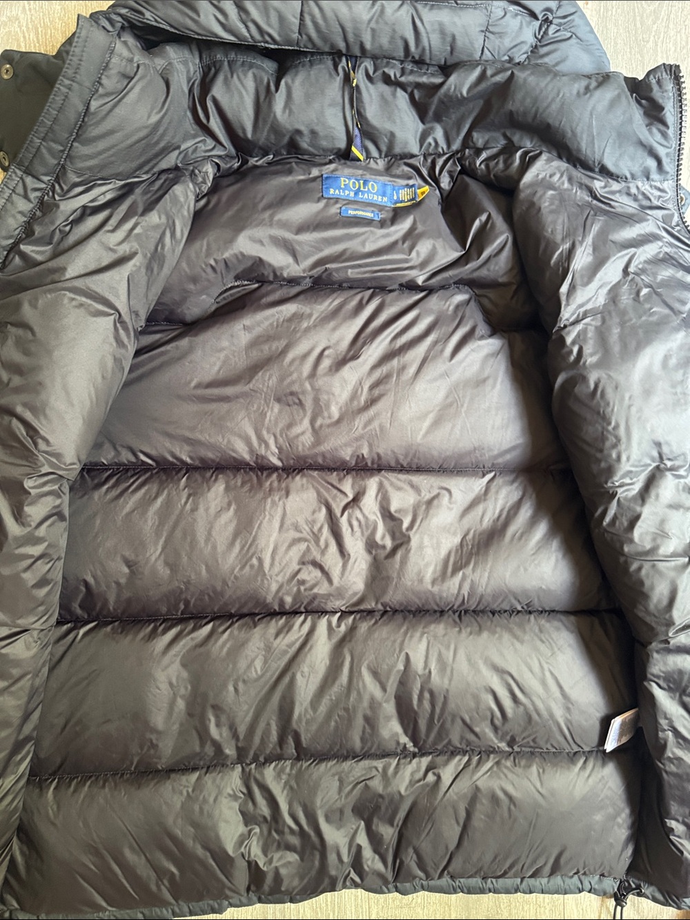 Polo by Ralph Lauren Black Hooded Quilted Down Puffer Jacket - Picture 10 of 16